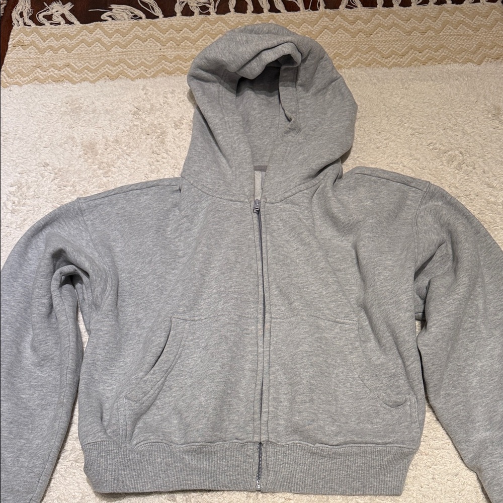 ARITZIA | COZY FLEECE BOYFRIEND BOXY ZIP HOODIE